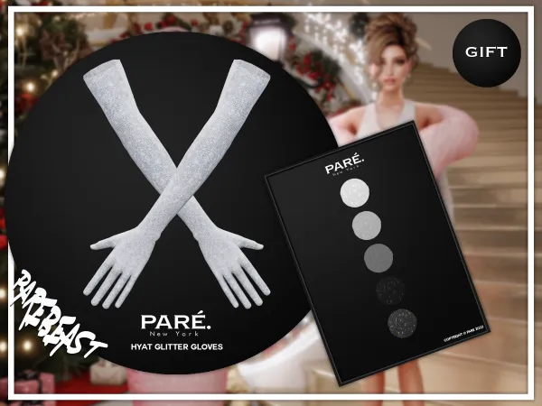 Alpha PARE Hyat Glitter Gloves - The Sims 4 Custom Content