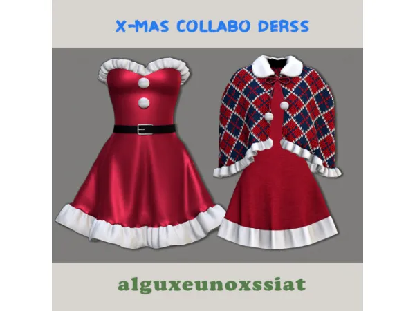 Alpha alguxeunoxssiat X mas collabo by eunosims - The Sims 4 Custom Content