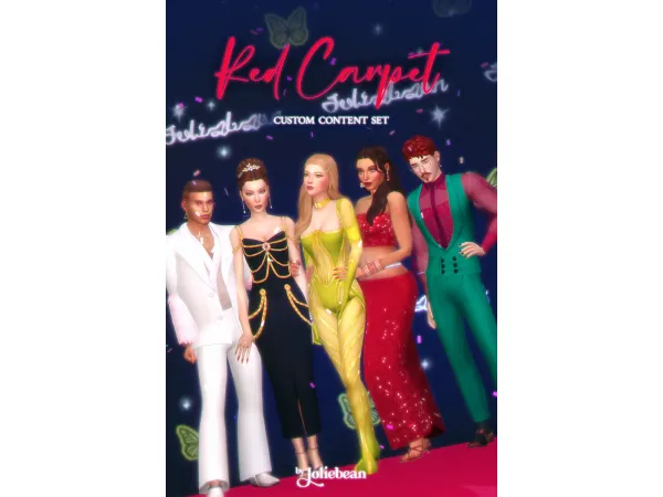 Maxis Match Red Carpet Set by Joliebean by Joliebean - The Sims 4 Custom Content