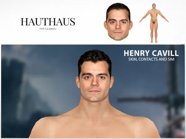 Alpha Henry Cavill Skin and Sim for (Super Real) by Hauthaus - The Sims 4 Custom Content