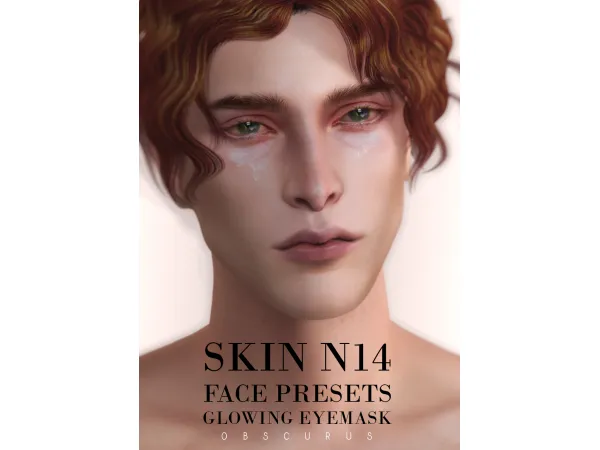 Alpha SKIN N14 GLOWING EYEMASKS AND PRESETS by obscurus - The Sims 4 Custom Content