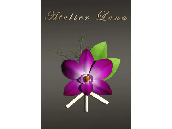 Alpha [Atelier Lena] Dendrobium Flower Corsage Acc by Atelier Lena - The Sims 4 Custom Content