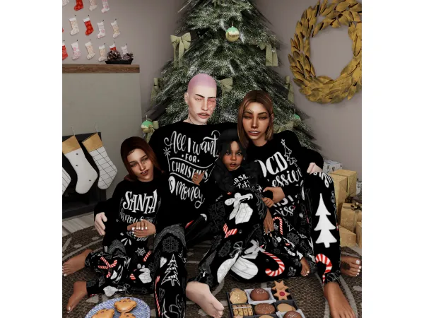 Family Matching Christmas Pjs by kushNkurls
