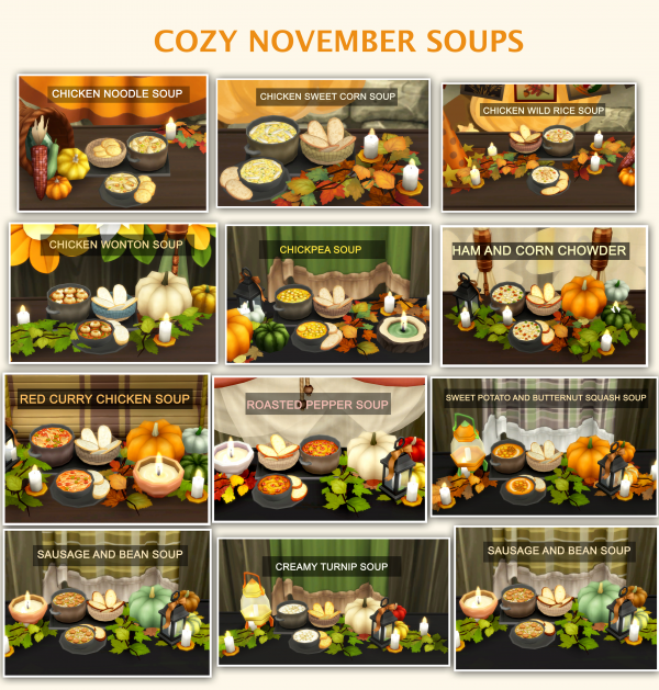 Maxis Match SEASON OF SOUPS by simsfinds - The Sims 4 Custom Content