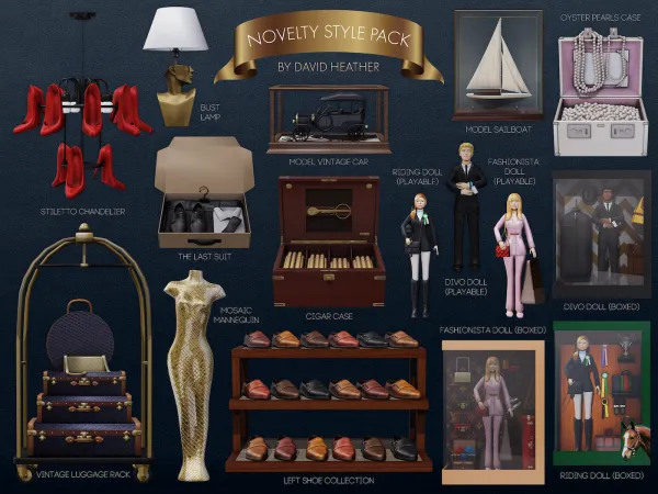 Alpha David Heather Novelty Style Pack - The Sims 4 Custom Content