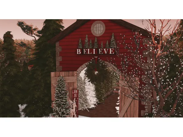 Alpha Santa's Grotto FREE by unidentifiedsims - The Sims 4 Custom Content