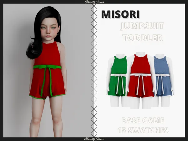 Alpha Misori Jumpsuit Toddler - The Sims 4 Custom Content