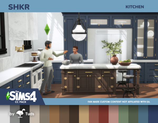 Alpha SHKR Kitchen UPDATES by by simsfinds - The Sims 4 Custom Content