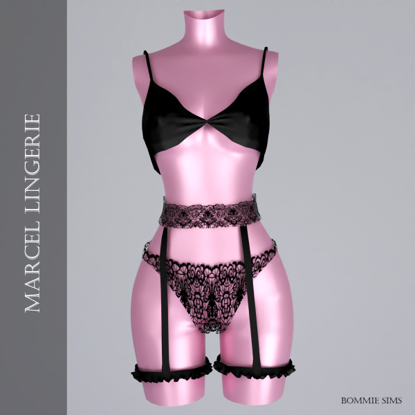 Alpha Marcel Lingerie (Patreon Early Access) by bommie-sims - The Sims 4 Custom Content