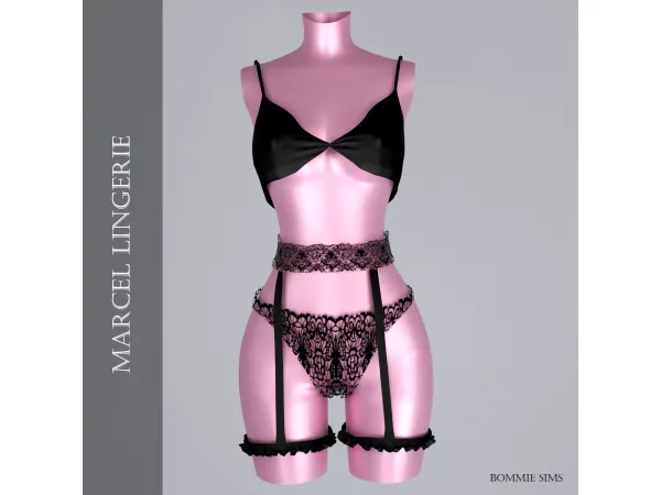 Alpha Marcel Lingerie (Patreon Early Access) - The Sims 4 Custom Content