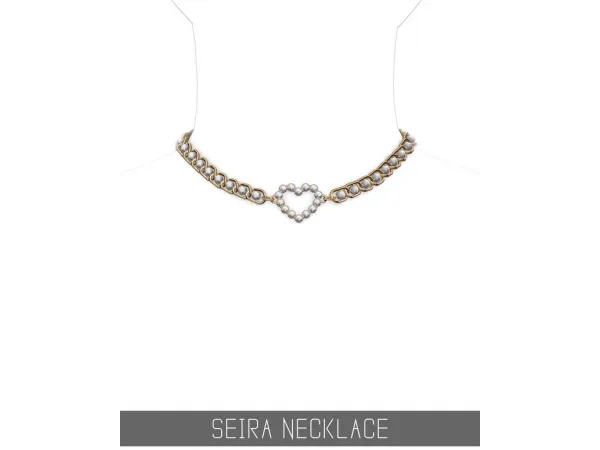 Alpha SEIRA NECKLACE by Simpliciaty - The Sims 4 Custom Content
