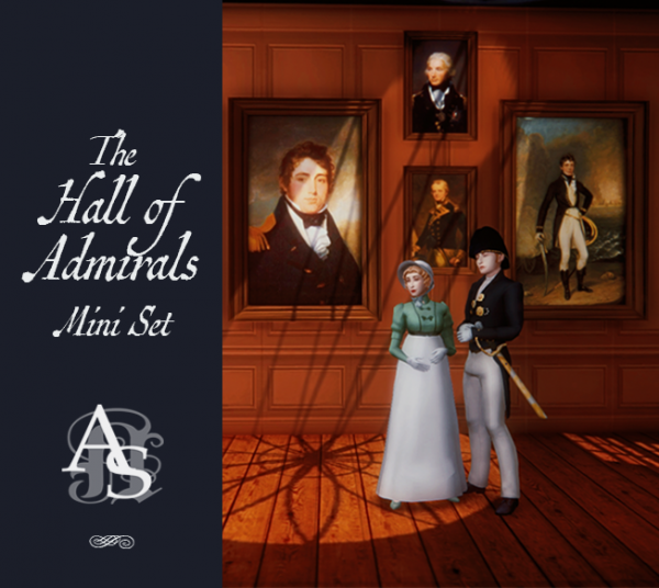 Mix [TS4CC] HALL OF ADMIRALS MINI SET by simsfinds - The Sims 4 Custom Content