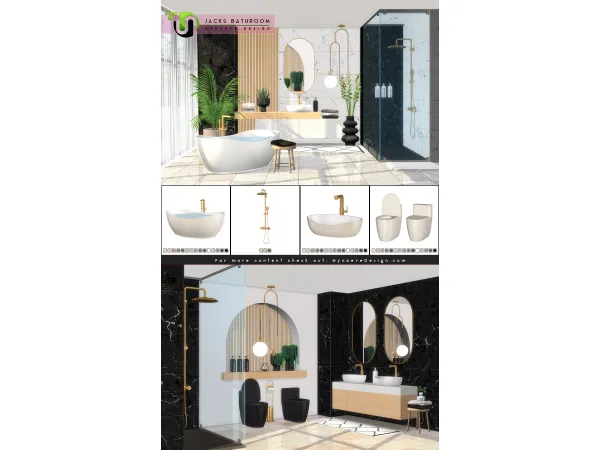 Alpha Jacks Bathroom - The Sims 4 Custom Content