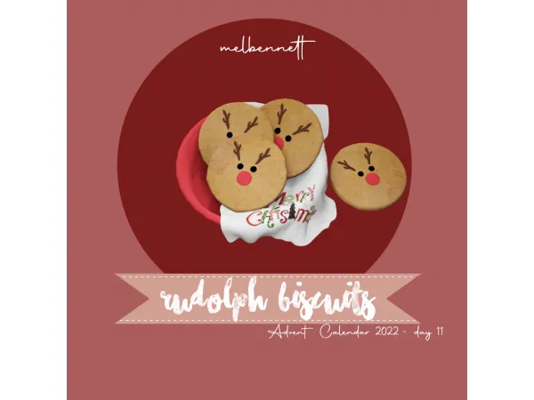 Mix Advent Calendar 11 Rudolph Biscuits - The Sims 4 Custom Content