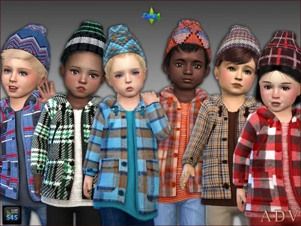 Maxis Match Jacket and hats for toddlers - The Sims 4 Custom Content
