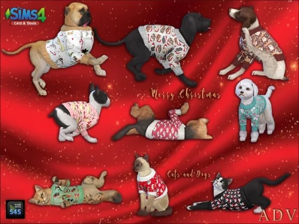 Maxis Match Clothing for cats and dogs - The Sims 4 Custom Content