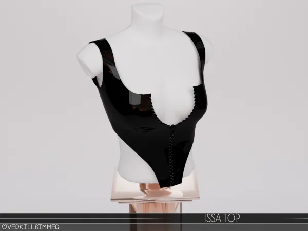 Alpha Issa top - The Sims 4 Custom Content