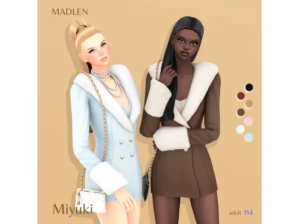 Miyuki Coat + Bag by Madlen
