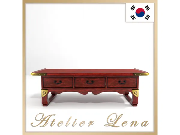 Alpha [Atelier Lena] Korean Traditional Low Table (경상) by Atelier Lena - The Sims 4 Custom Content