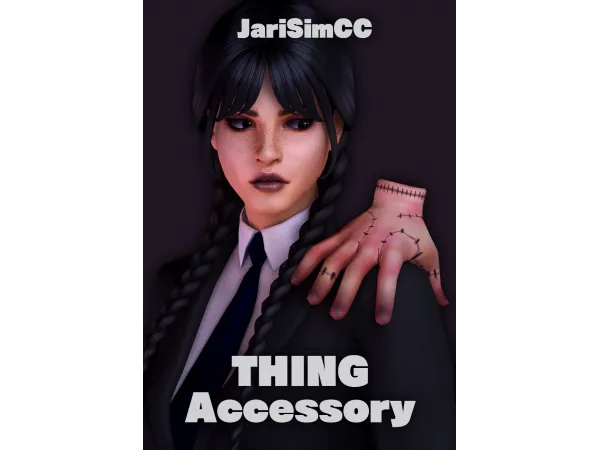 Maxis Match JariSimCC TheAddamsFamily Thing Accessory by JariSimCC - The Sims 4 Custom Content