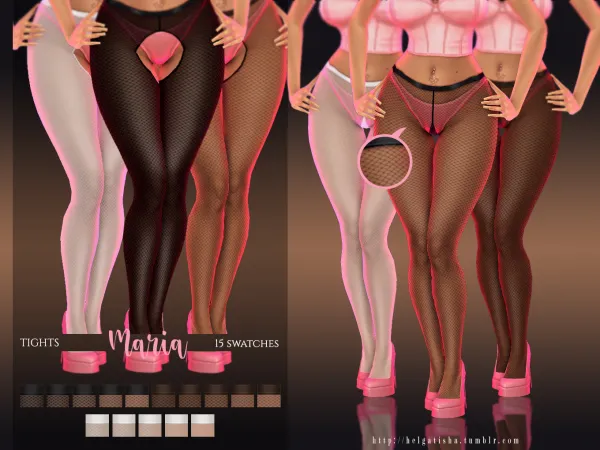 Mix Tights Maria by helgatisha - The Sims 4 Custom Content