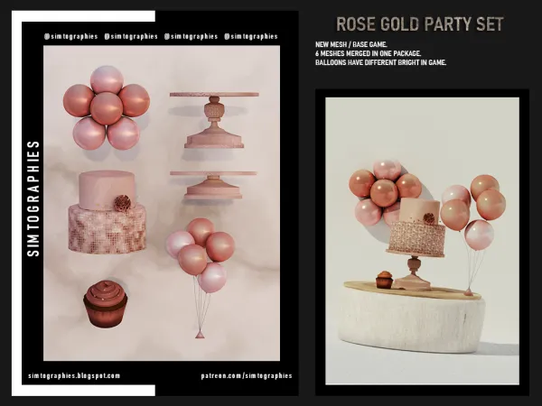Rose Gold Party Set