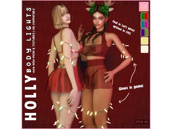 Mix HONEY Body Lights by SM Sims - The Sims 4 Custom Content