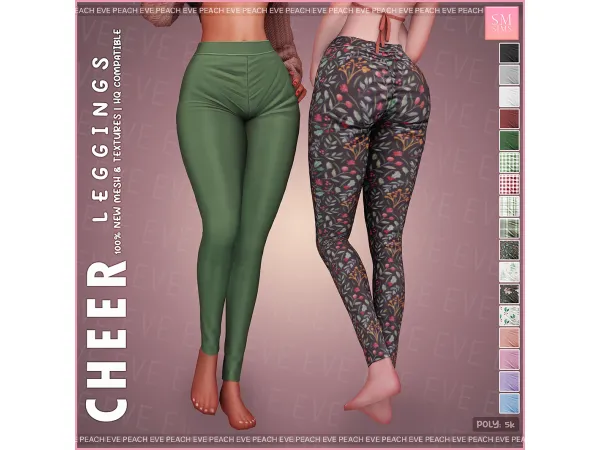 Alpha Cheer Leggings - The Sims 4 Custom Content