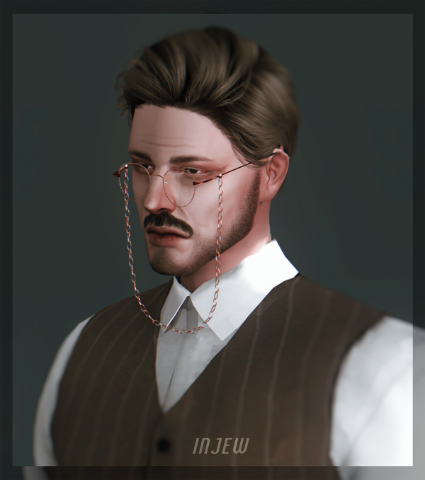 Maxis Match Antique chain glasses no chain antique glasses by simsfinds - The Sims 4 Custom Content