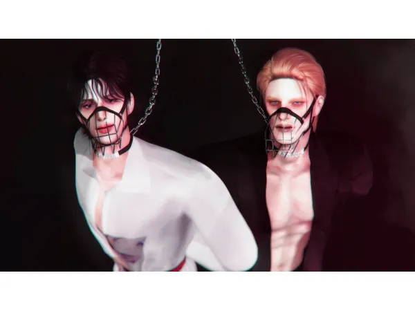 Alpha muzzle acc by INJEW - The Sims 4 Custom Content