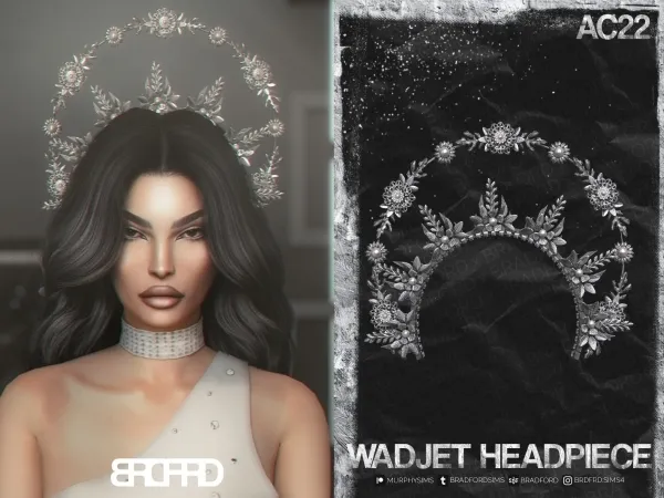 Alpha WADJET HEADPIECE [AC22 DAY 17] - The Sims 4 Custom Content