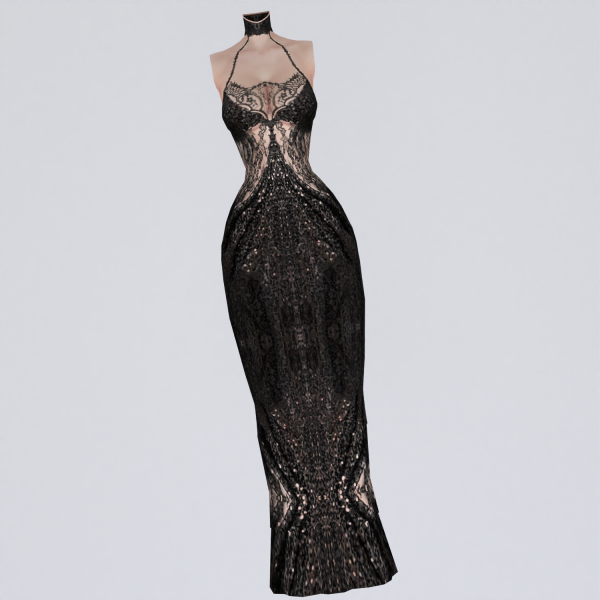 Alpha Wandinha Dress (Patreon Early Access) by bommie-sims - The Sims 4 Custom Content