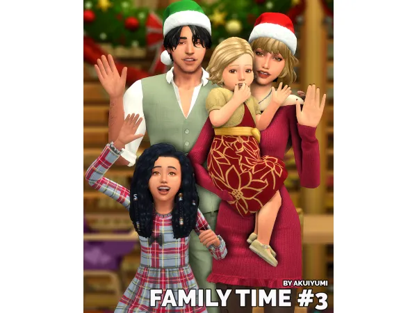 Mix 2022 Family time 3 (free) by Akuiyumi - The Sims 4 Custom Content