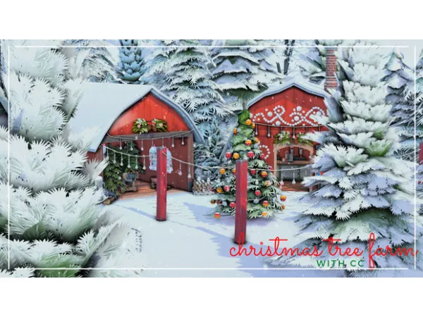 Maxis Match Christmas Tree Farm by - The Sims 4 Custom Content