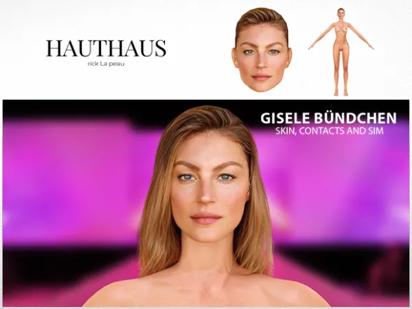 Alpha Gisele Bündchen Skin and Sim for (Super Real) by Hauthaus - The Sims 4 Custom Content