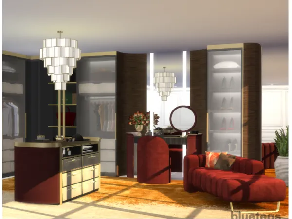 Alpha Emory Dressing Room by blueteas - The Sims 4 Custom Content