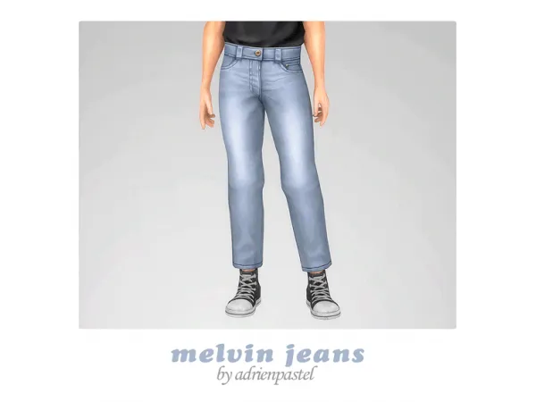 Maxis Match Melvin Jeans by AdrienPastel - The Sims 4 Custom Content