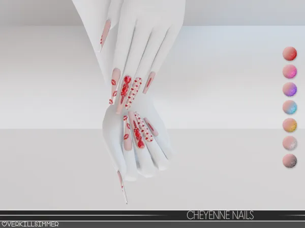 Alpha Cheyenne nails - The Sims 4 Custom Content