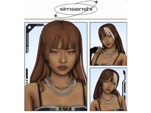 Maxis Match joy hair by simsenshi - The Sims 4 Custom Content