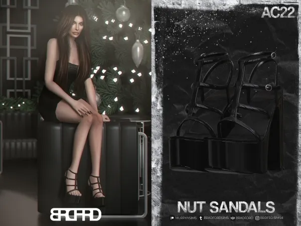 Alpha NUT SANDALS [AC22 DAY 24] - The Sims 4 Custom Content