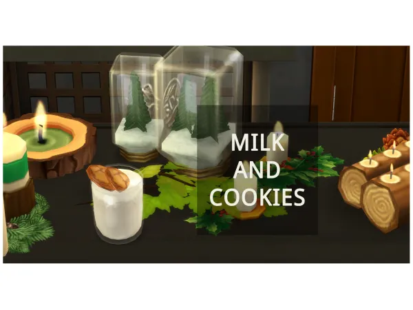 Maxis Match MILK AND COOKIES by icemunmun - The Sims 4 Custom Content