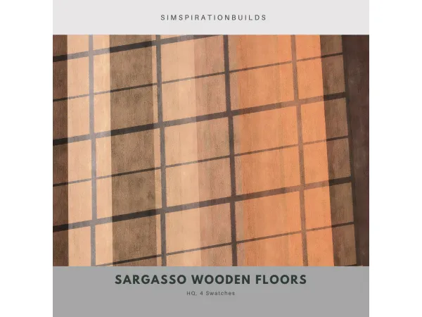 Alpha Sargasso Wooden Floors Exterior Siding Panels by SimspirationBuilds - The Sims 4 Custom Content