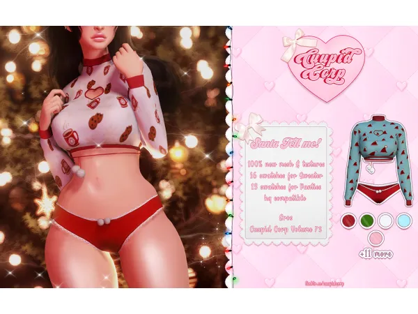 Alpha cuupid corp santa tell me - The Sims 4 Custom Content