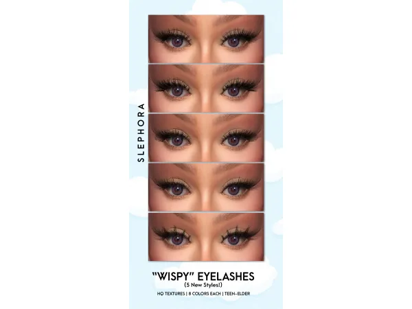 Alpha WISPY EYELASHES by SLEPHORA - The Sims 4 Custom Content
