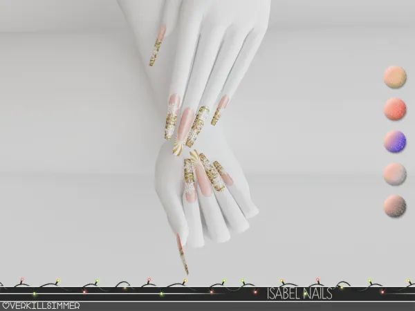 Alpha Isabel nails - The Sims 4 Custom Content