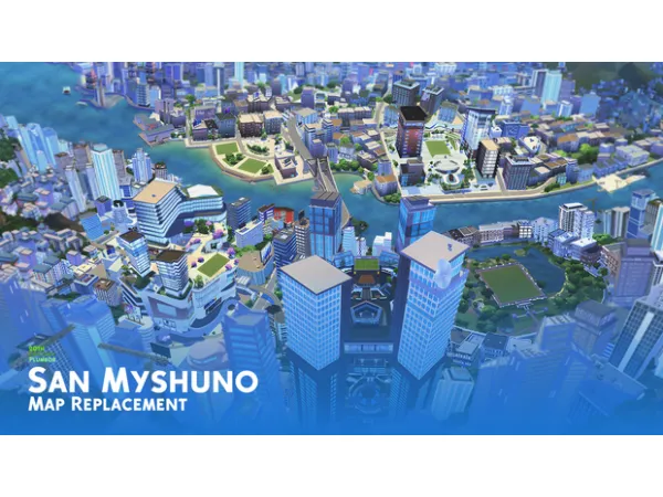 Alpha San Myshuno Map Replacement DOWNLOAD by 20thCPlumbob - The Sims 4 Custom Content
