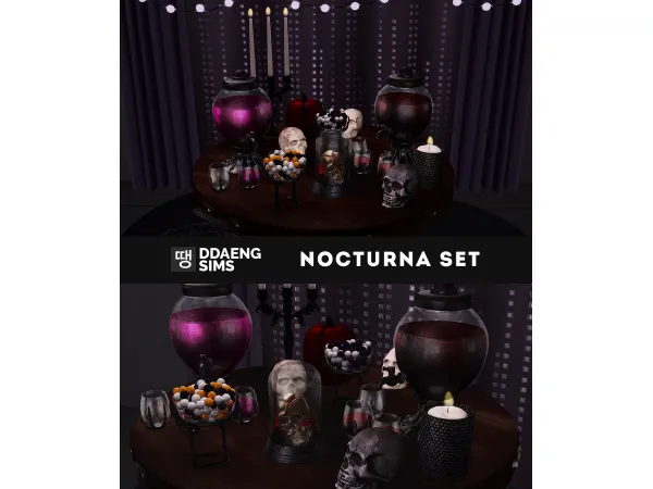 Alpha Nocturna Set by ddaengsims - The Sims 4 Custom Content