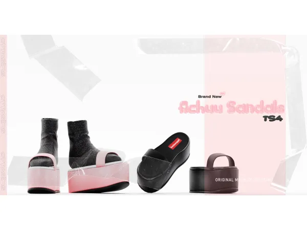 Alpha OPPASIMS Achuu Sandals Public 1227 by oppasims - The Sims 4 Custom Content