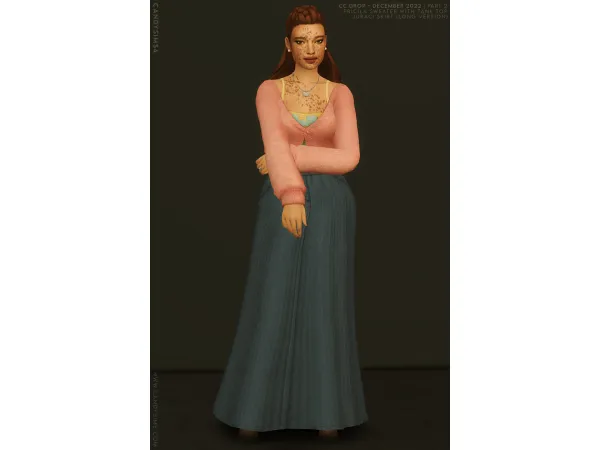 PRICILA SWEATER AND TANK TOP & JURACI SKIRT