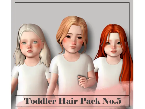 Maxis Match Toddler Hair Pack No5 by Sunivaa - The Sims 4 Custom Content